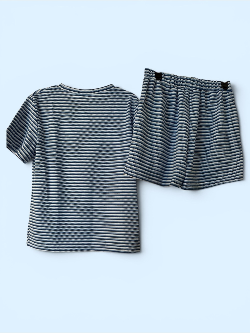 FISOEW Blue Striped 2 Piece Lounge Set NWT Size M - Picture 2 of 8